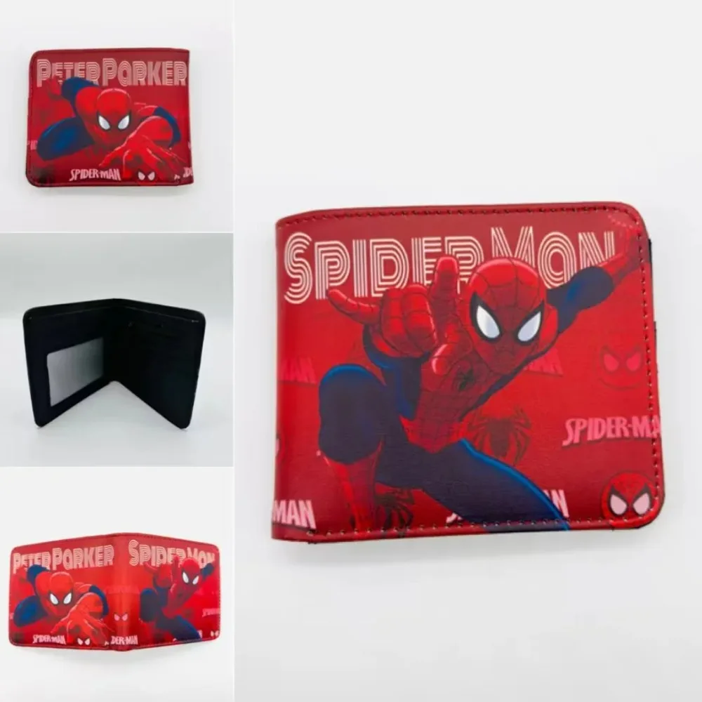 محفظة قصيرة بنمط رائع من سلسلة الرجل العنكبوت الخارق للمراهقين، حامل بطاقة محفظة بسيط، خيارات متعددة الأنماط في المخزون