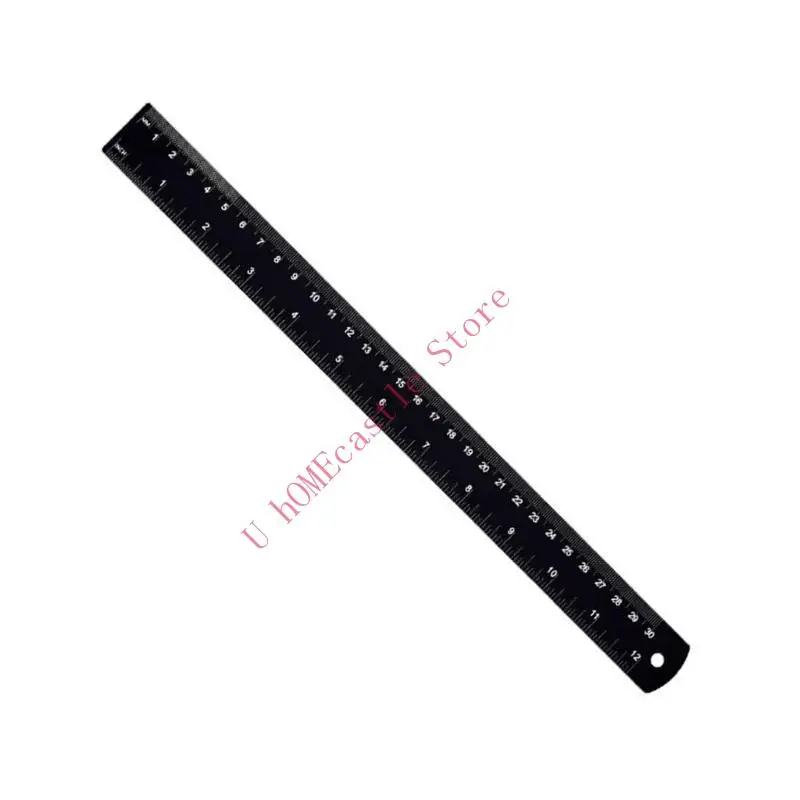 63HF Aluminum Rulers 15/30cm Precisions Measurement Tool with Clear Scale Easy to Carry for Students & Drafting Enthusiasts