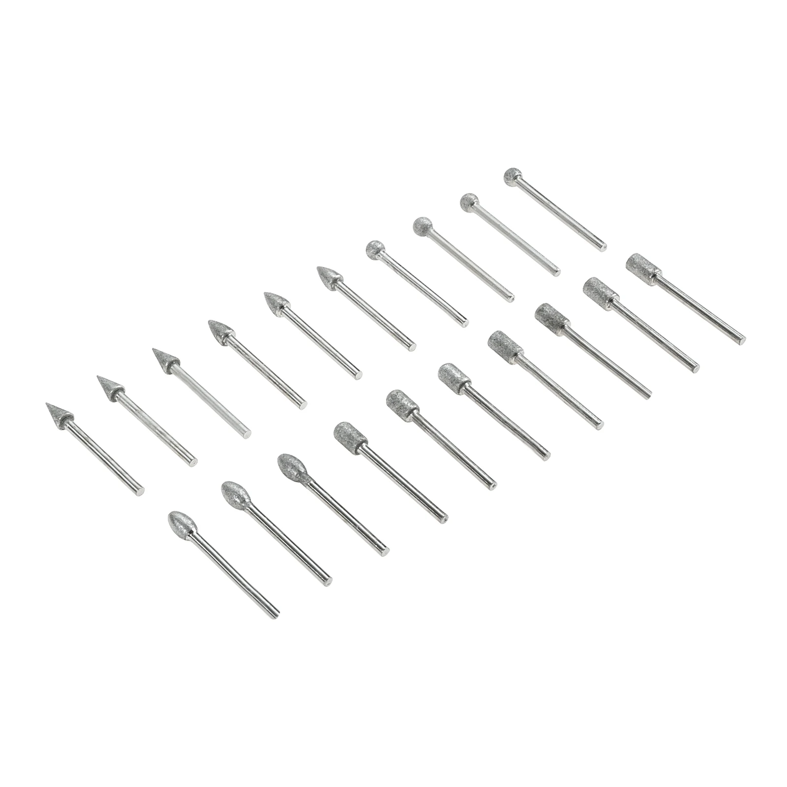 20 Stuks Diamant Slijpen Burr Bit 1/8 Inch Schacht Voor Steenhouwen Diy Slijpen Graveren Rotsen Sieraden Glas Keramiek