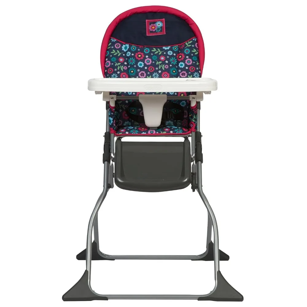 

Foldable Baby High Chair with Adjustable Tray, Lightweight Portable Design for Travel and Home Use