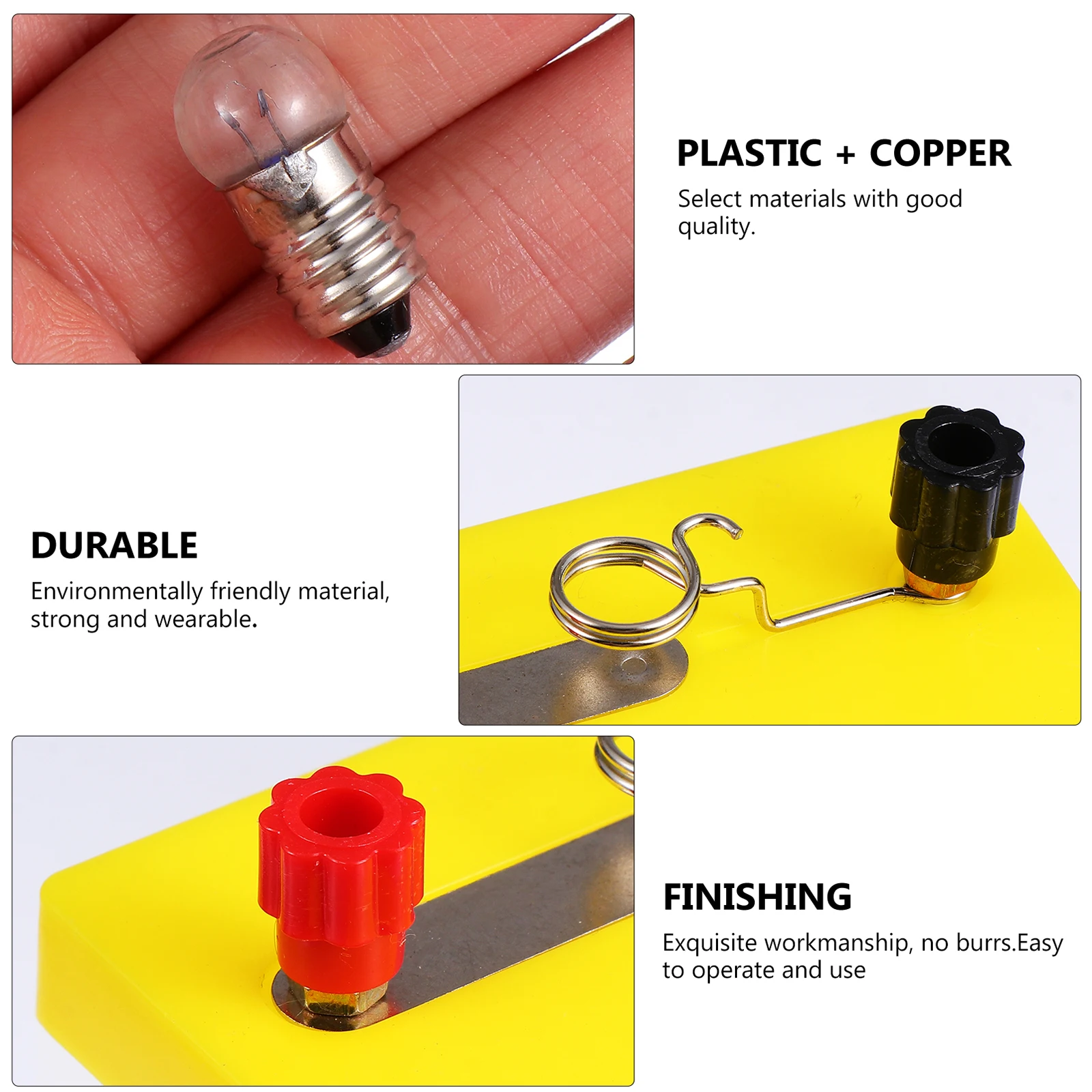 

Electronics Circuit Experiment Box Series and Parallel Kit Fourth Grade Yellow Basic Student