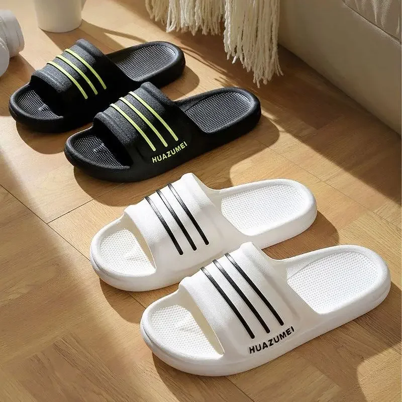 Slippers for Men's New Outdoor and Indoor Showers Non Slip and Odor Resistant Soft Soled Sandals for Bathrooms