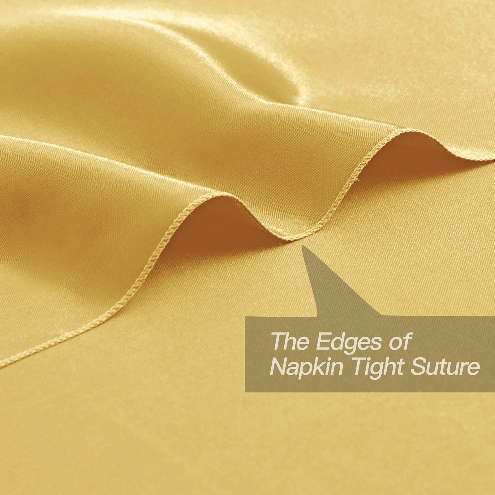 Set of 12 30x30cm Christmas Gold Satin Napkin  Soft Table Napkins for Romantic Wedding Party Dinner Table Decoration