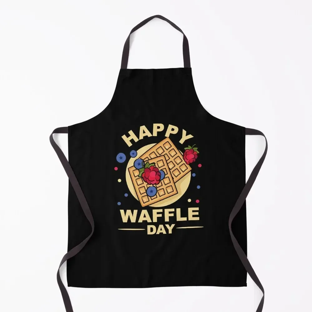 

Waffle day Apron kitchen clothes for men household woman Apron