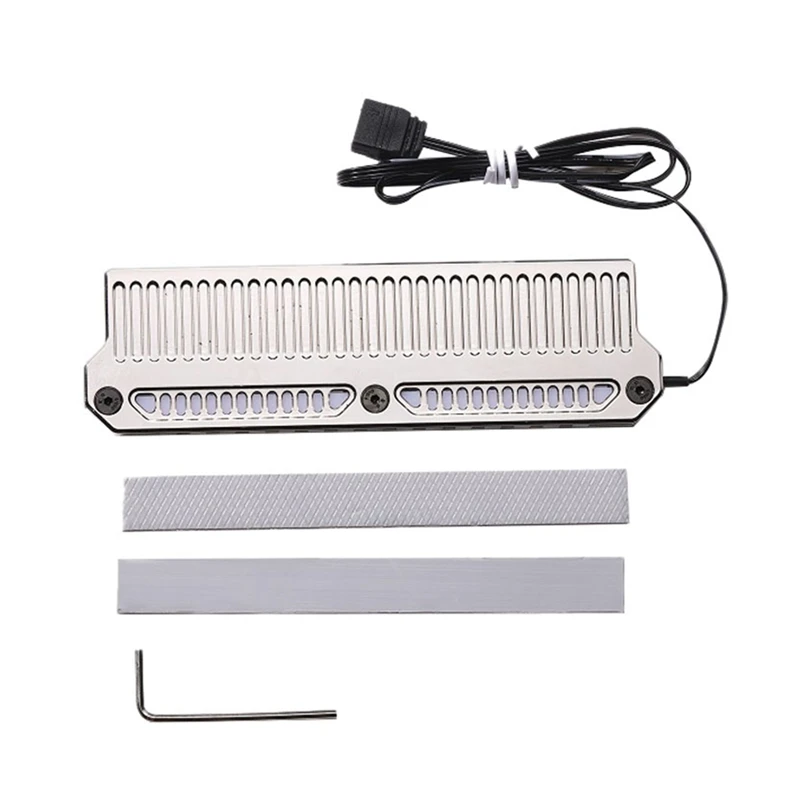 DDR4 DDR5 RAM 메모리 방열판 쿨러, 메모리 냉각 조끼, 알루미늄 라디에이터, 라이트 스트립, 9 열 패드