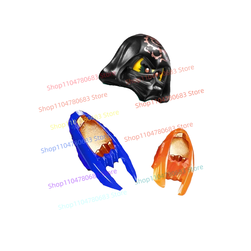 Bloques de construcción MOC Ninja de doble hoja, Mini figura de acción, modelo de ensamblaje, exhibición, personaje de Anime, juguete decorativo, regalo de vacaciones