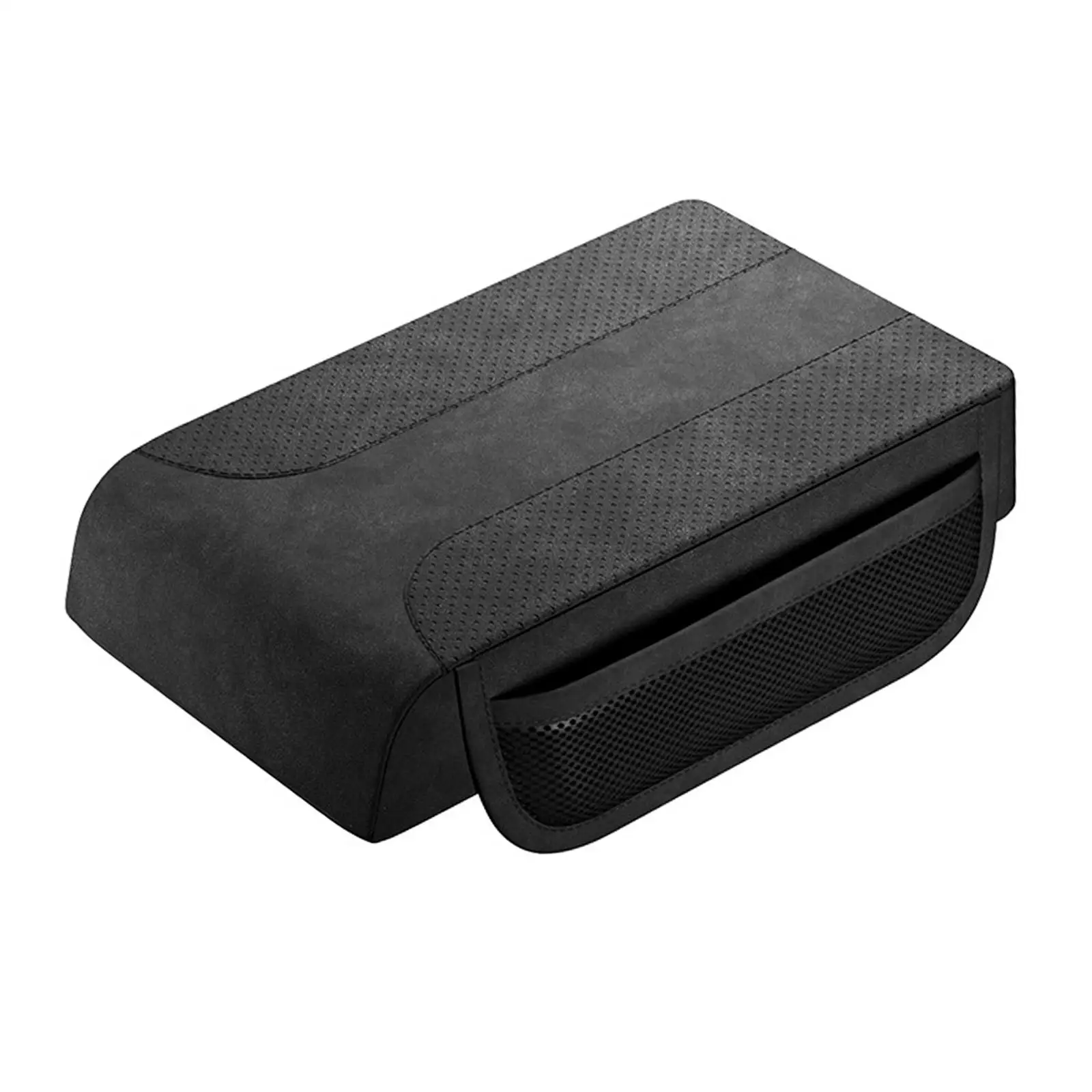 Generic Armrest Seat Box Cover with Storage Pockets Nonslip Car Center Console Cover for Auto SUV Vehicles Most Cars Trucks