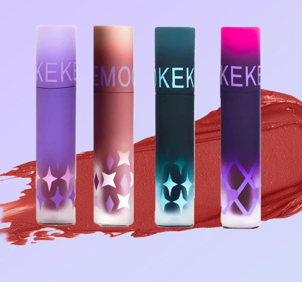 1 قطعة كريم أحمر الشفاه الشرير القوطية براون الشفاه الساتان الأحمر الشفاه تينت مقاوم للماء ماتي السائل ملمع الشفاه مستحضرات التجميل الكورية