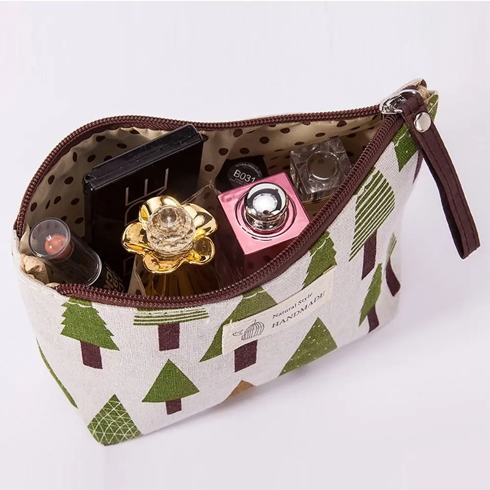 กระเป๋าใส่บัตรมัลติฟังก์ชั่นที่ทนทานแบบพกพาลายซิปกระเป๋าแต่งหน้าผ้าใบกระเป๋าใส่กุญแจ