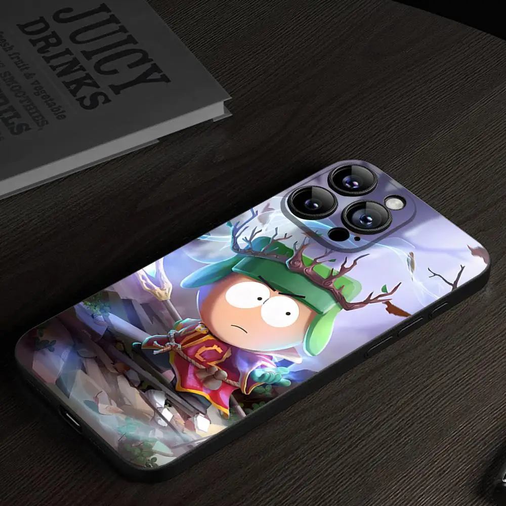 MINISO-Phone case Funny S-South-Park Cute For IPhone 15 16 13 Pro Max 14 12 11 Xr X 8 7 6 Plus Luxury Back Cover