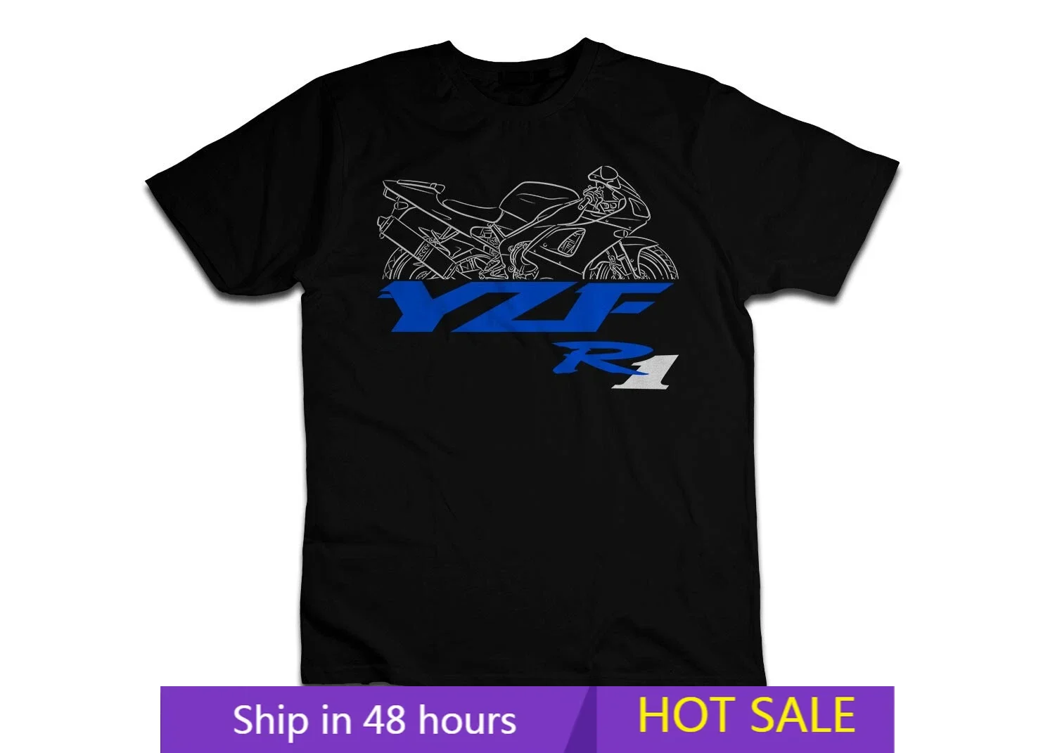 

Motorcycle T-shirts Ya.Ma.Ha YZF-R1 2002-2025 fans Biker Tee Graphic Summer Short Sleeves 100% Cotton Cool Tee