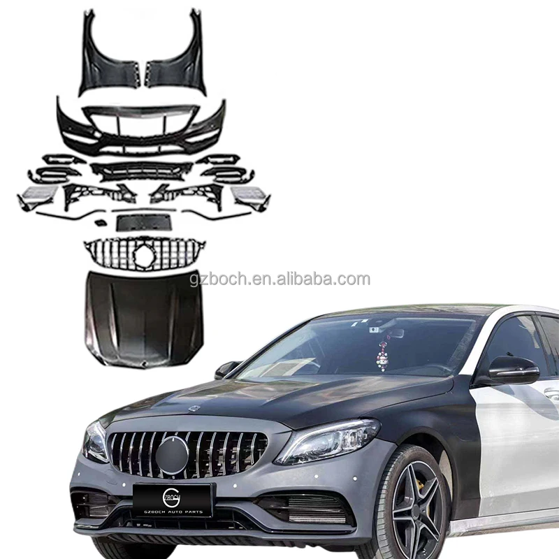 

Hot sale Car bumper For Mercedes Benz W205 C205 C43 AMG C class facelift C63 amg bodykit