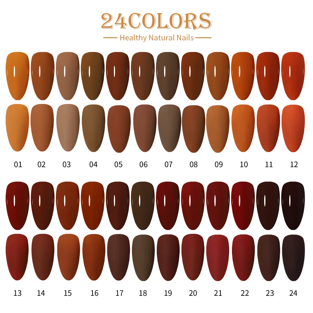 

Vendeeni 2025 New Trend 24colors Maillard Gel Polish Set Collection Painting Art Nail Gel TPO HEMA FREE Organic Nail GEL Polish