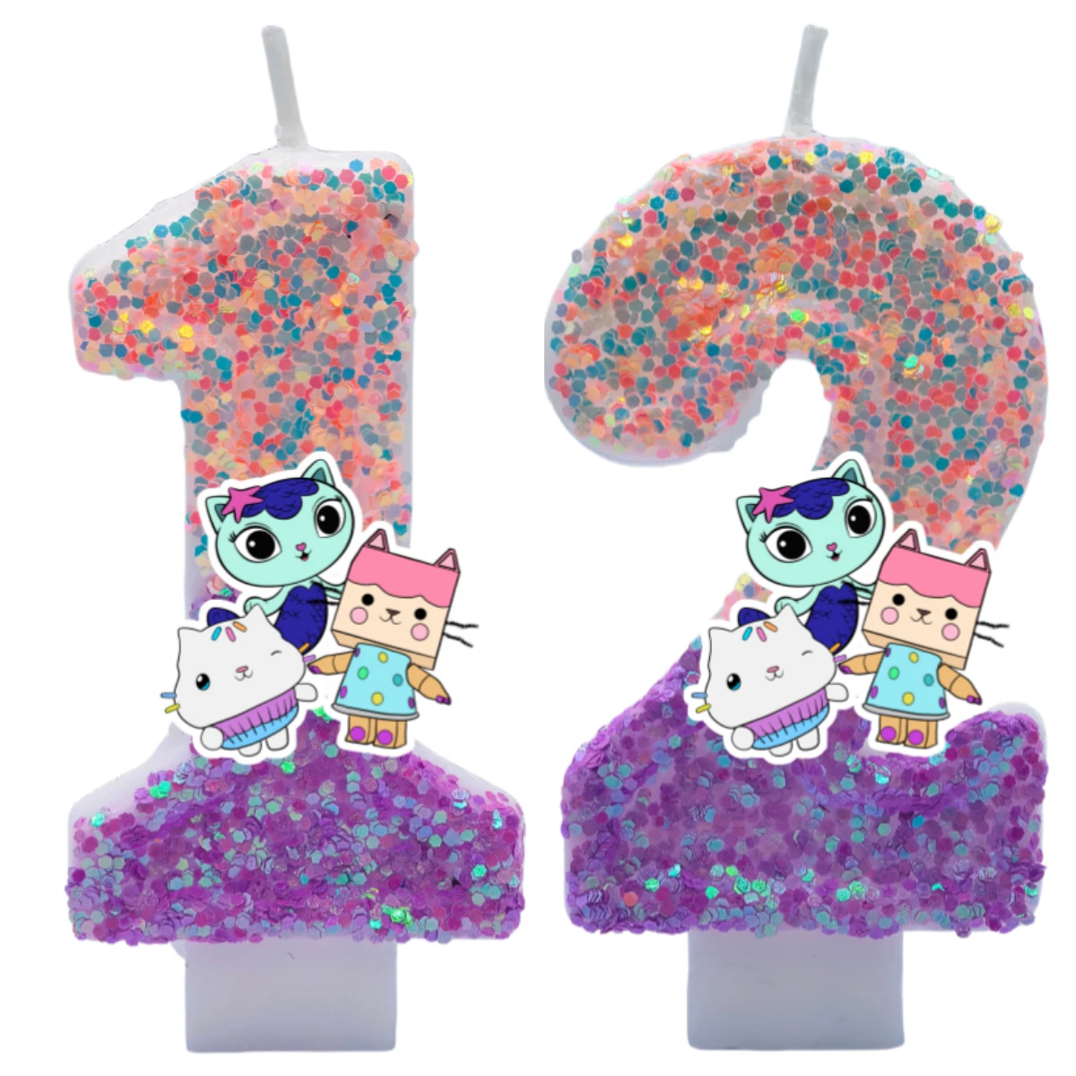 Niedliche Gabbys Dollhouse Nummer 0-9 Anime 3D-Kerze Kindergeburtstag Party Geburtstagstortenkerzen Baby-Shower-Party Geschenke – Detail 1