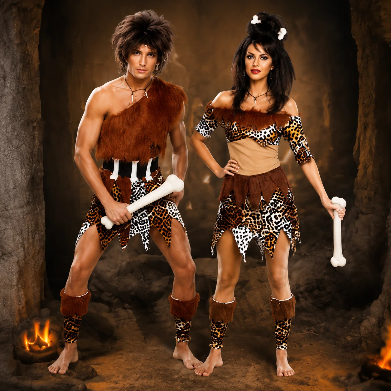 Anime Cosplay For Couples - Costume da Uomo delle Caverne Primitivo