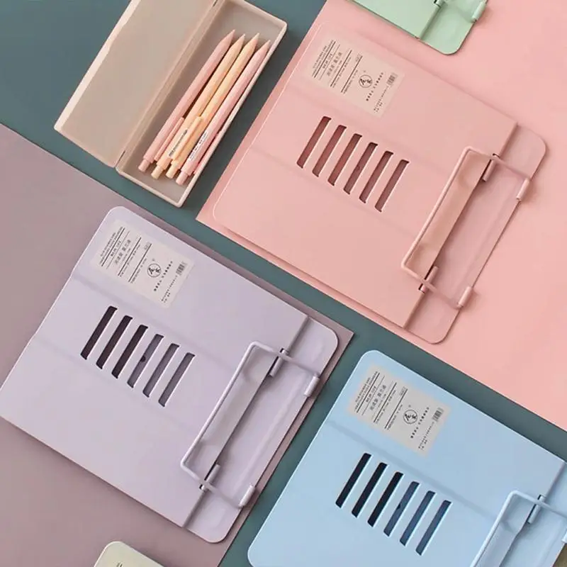 F42D Morandi có thể điều chỉnh kim loại đọc sách chủ sở hữu bookend hỗ trợ tài liệu kệ máy tính bảng công thức công thức