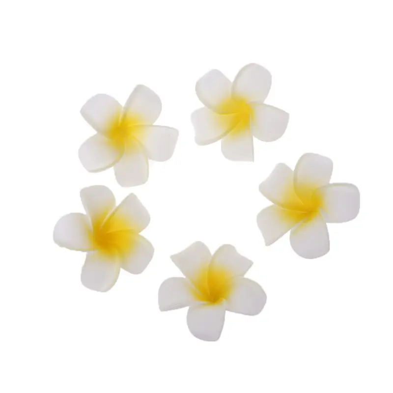 5pcs Plumeria Hawaiian Foam Frangipani Flower Wedding Party Decoration Hairpin