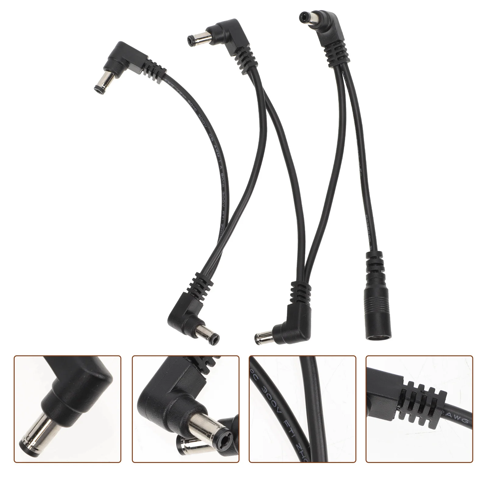 

Guitar Effector Power Supply Cord Premium Material Small Size Lightweight Portable Effector Power Cable for Electric Guitar