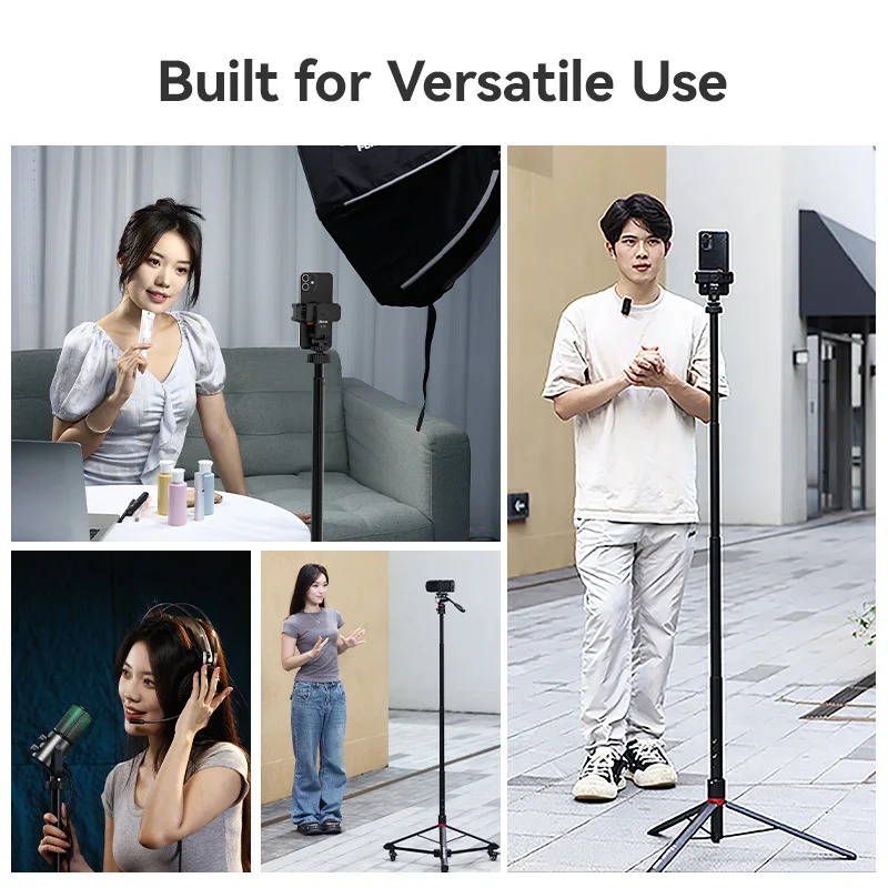 Ulanzi AT-01 Portable Vlog Tripod / AT-02 Portable Tripod Dolly for Livestreaming Outdoor Photograph Camera Vlog Portable Stand