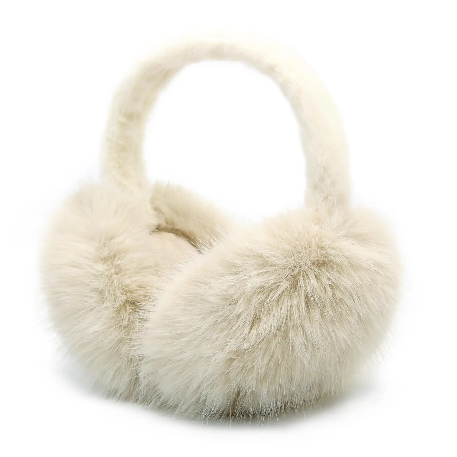 1pc Solid color Earmuffs Unisex Winter Foldable Earmuffs Plush Faux Fur Ear Muffs Warmers for Women and Men Ear Protection Cover