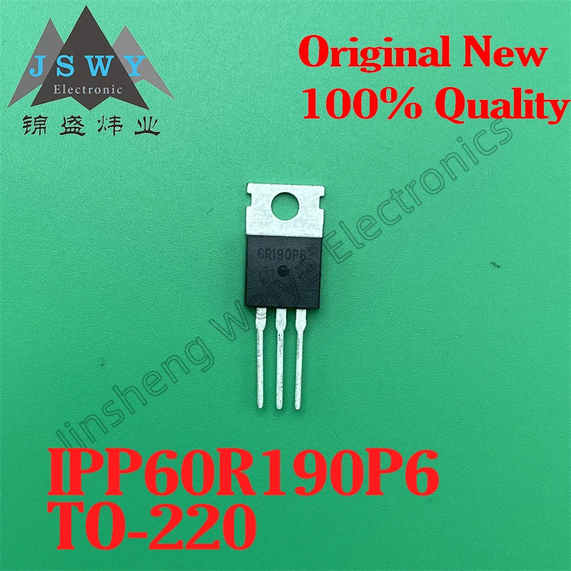 (10/50pieces) IPP60R190P6 6R190P6 TO-220 N-channel MOSFET 600V 20.2A 100% New Original Stock Chipset