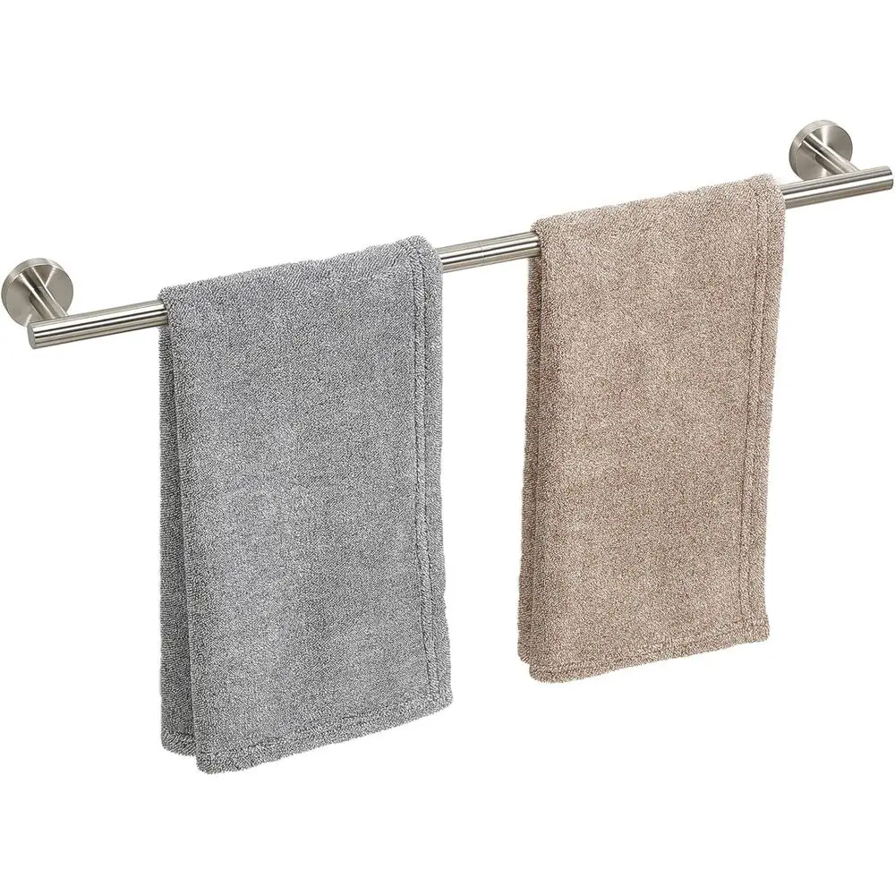 

24 Inch Wall-Mounted Stainless Steel Towel Bar, Heavy Duty Holder for Bathroom Accessories