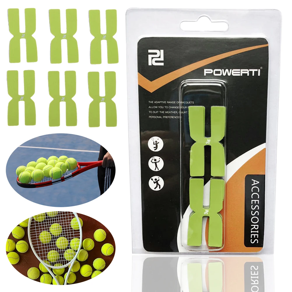 

6Pcs 3g Badminton Racquet Tapes Silicone Tennis Badminton Racket Weight Balance Strips for Tennis Badminton Accessories