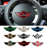 Car Steering Wheel Center Sticker Logo for Mini Cooper John Cooper Works R50 R52 R53 R55 R56 F54 F55 F56 F60 Interior Decoration