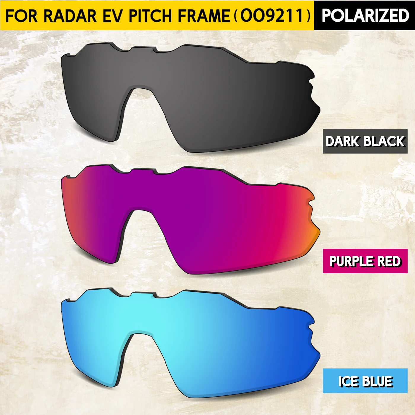 

Поляризованные сменные линзы толщиной 1,5 мм для солнцезащитных очков Oakley Radar EV Pitch OO9211 - разные цвета