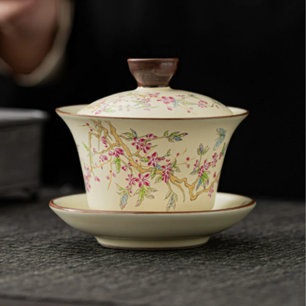 

Chinese Handmade White Porcelain Teacup Travel Portable Tea Bowl Home Boutique Tea Set Accessories Master Cup Personal Cup