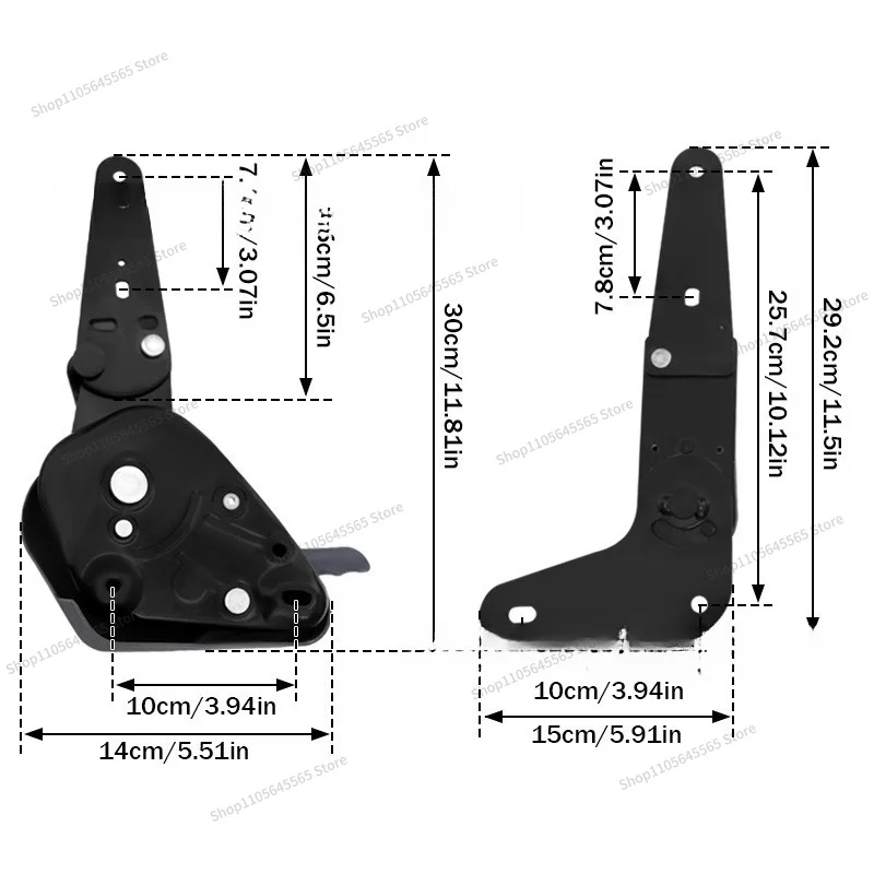 For Seat Recliner Folding 0 Degrees 180 Degrees Flat