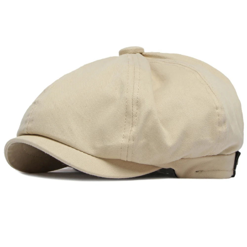 

HT4669 Beret for Men Women Spring Summer Hat Vintage Artist Painter Beret Hat Solid Octagonal Beret Cap Male Female Ivy Flat Cap