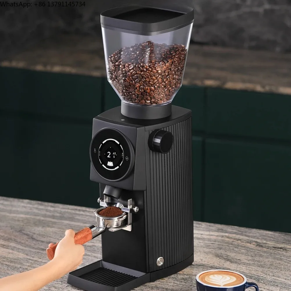 83mm Flat Burr Commercial Espresso Grinder Electric Coffee Bean Grinder for Coffee Shop