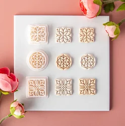HOT Boho Bohemian Style Polymer Clay Cutters Lotus Geometry Shaped Clay Embossed Molds for Earrings Jewelry Pendant Making Tools