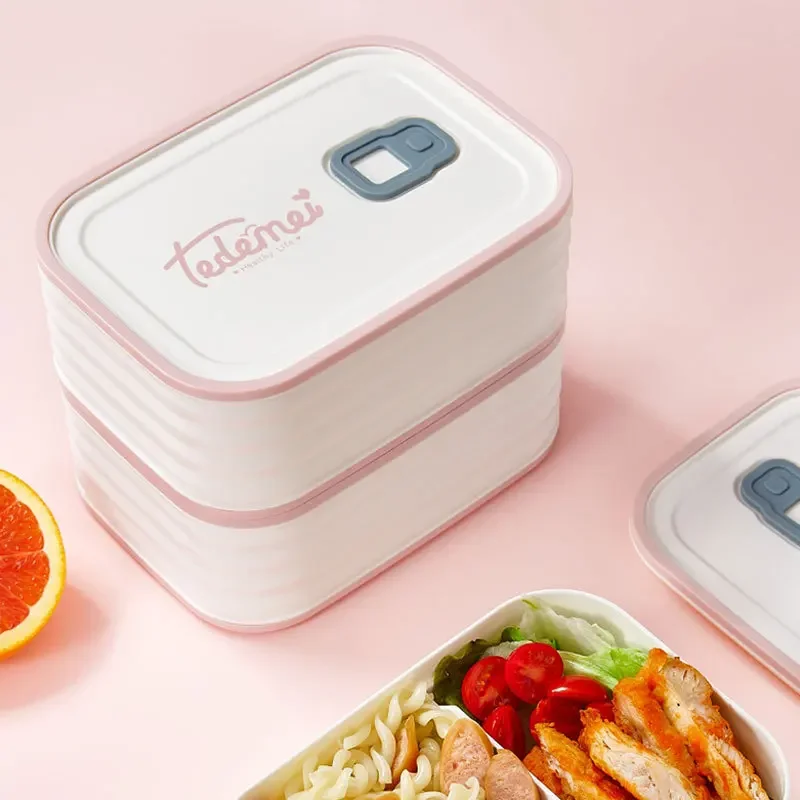 

Bento Lunch Box Sealed Leak Proof Cute Anti Drop Safe for Students Suitable for Microwave Heating Children's Lunch Box