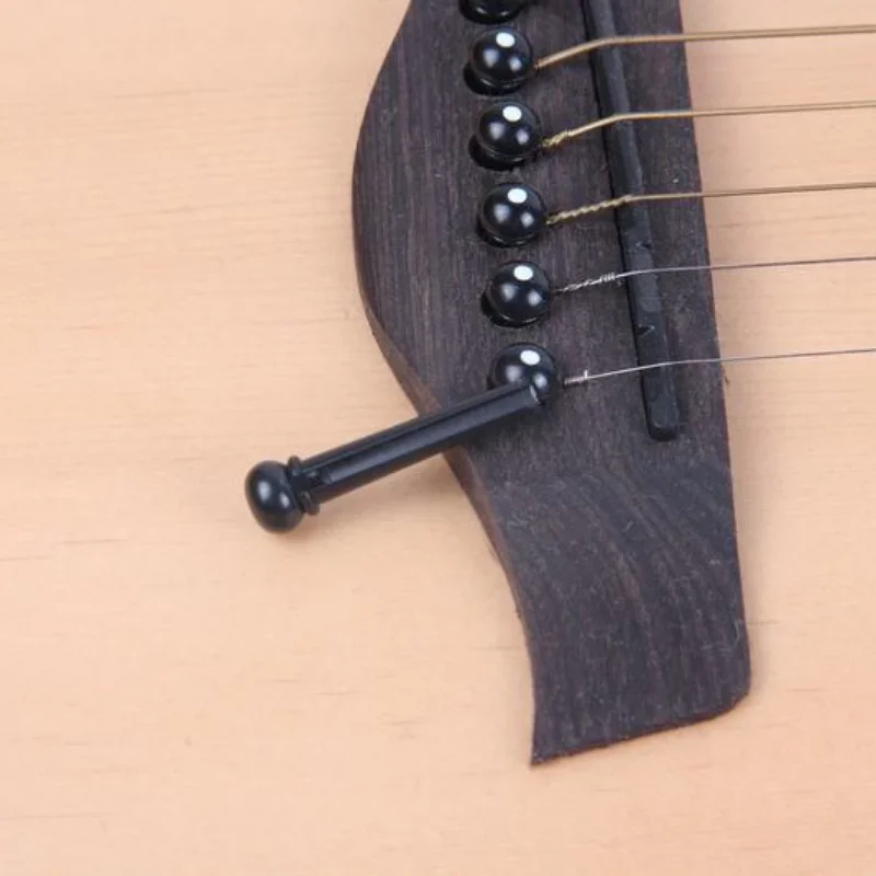 

6pcs/lot 6 String Guitar Bridge Pins Plastic Bridge Pins Stringed Instruments Folk Acoustic Classic Guitar Accessories