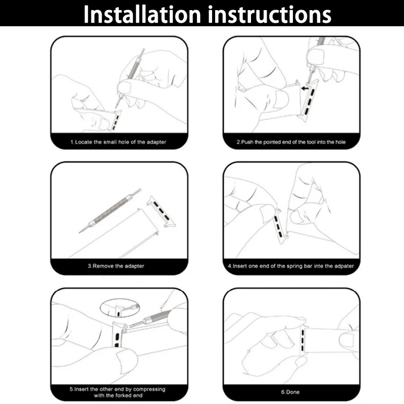 موصلات سوار من الفولاذ المقاوم للصدأ ، 22 ، 45 ، 41 ، 41 ، 44 ، 40 ، موصلات الفرقة ، iWatch 9 ، 8 ، 7 ، 6 ، SE ، 5 ، 4 ، 3 ، الترا 2 ، 49