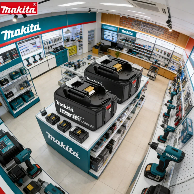 100% Genuine Makita 6Ah for Makita 18V Battery BL1840 BL1830B BL1850B BL1850 BL1860 BL1815 Replacement Lithium Battery