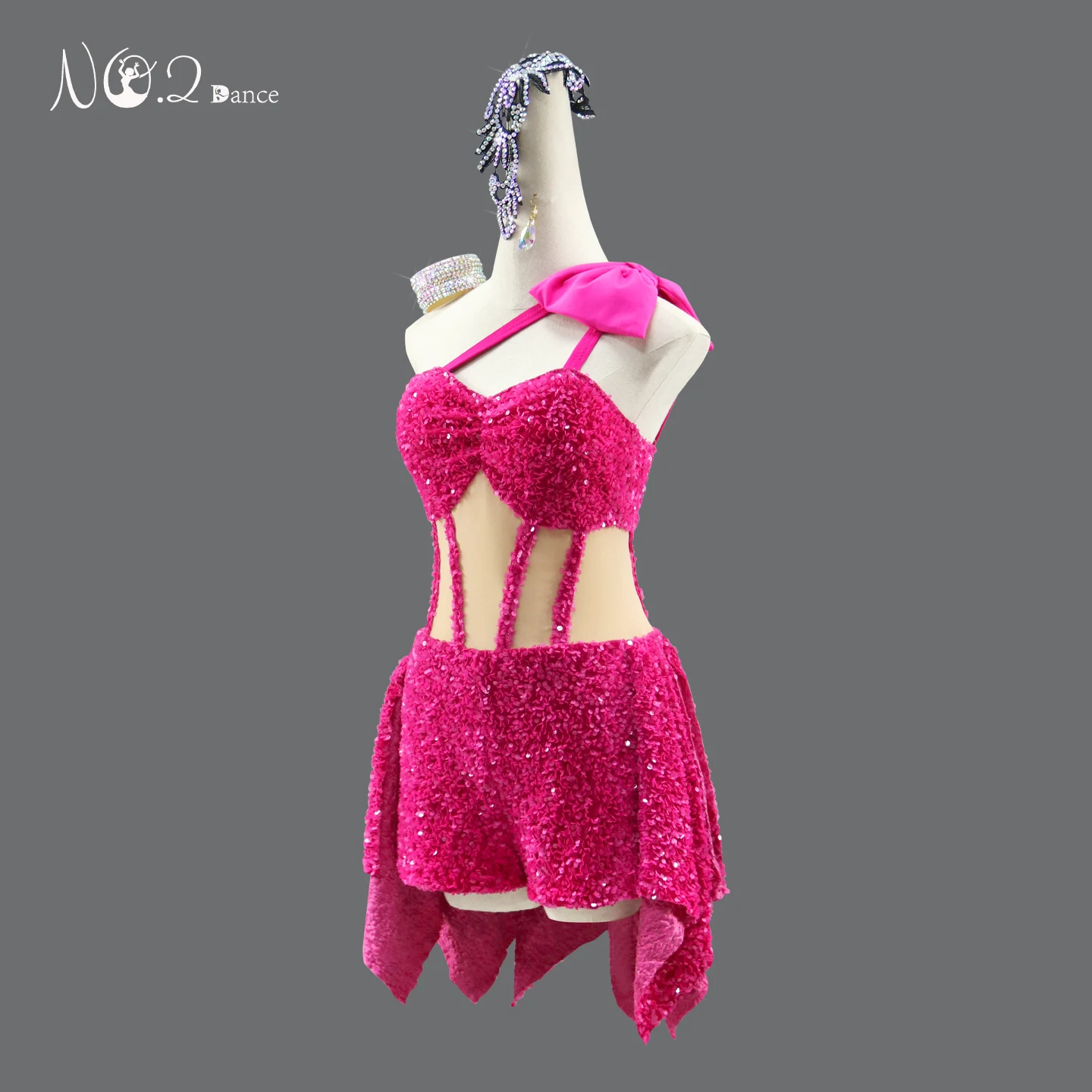 

Latin Dance Dresses Women's Ballroom Costume Outfits For Girls 2026 Carnival Competition Party Skirt Performance Evening clothes