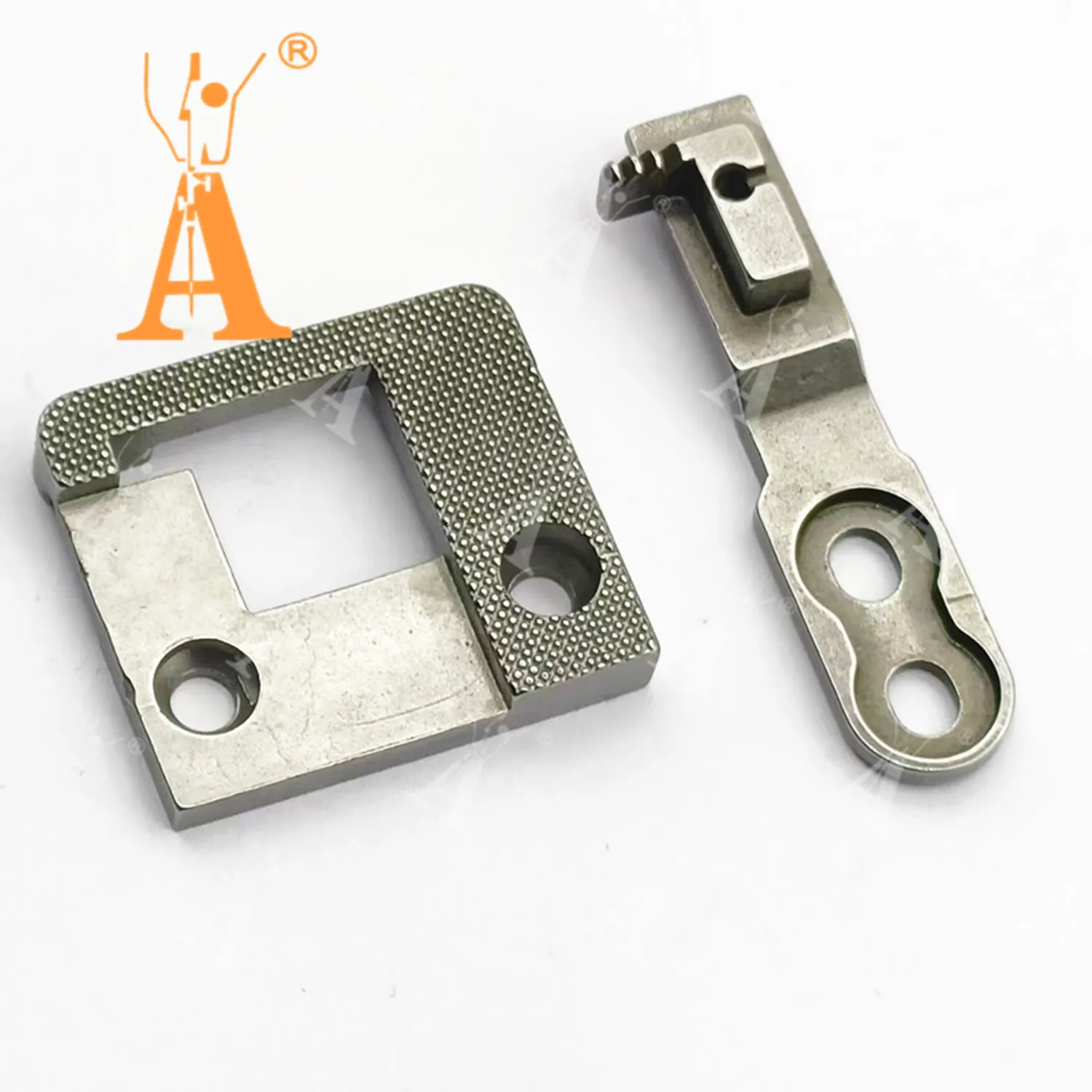 Conjunto de placa de agulha e alimentação para cães para máquina de costura Pfaff 355 / Mauser-Spezial 335 compatível com 46498 + 46497B
