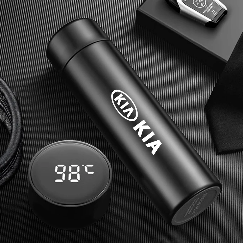 500ML Temperature Display Thermos Cup For Kia Sportage Ceed Picanto Rio ProCeed  Forte K7 K5 K8 K3 K9 Niro Morning Stonic Optima