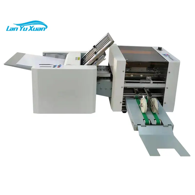 Made In China High Quality Fully Automatic Origami Machinery Continuous Instruction Manual A4 Size Paper Cross Folding Machine