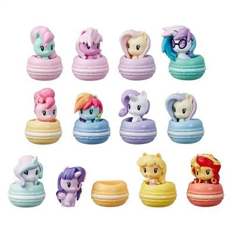 My Little Pony Toy Cutie Mark Crew Sugar Sweet Rainbow Macarone Collection Pack Anime Twilight Sparkle Macarone 12 Set Girl Toys