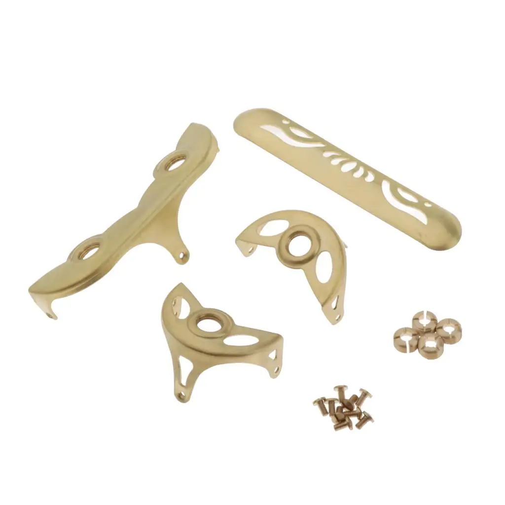 

Soprano Sax Key Guard Golden Copper Saxophone Screws Alto Saxophone Button Protector Accessory for Beginners