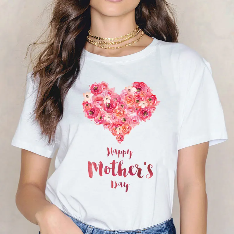 Mom Gifts From Daughter Son for Women Mommy Mother's Day Birthday Gift Present Short Sleeve Unisex Tees Harajuku Female T Shirt