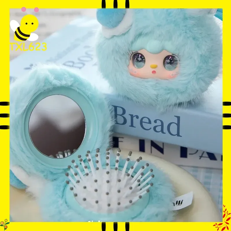 

Cute Blind Box Toy Yooki Mirror Comb Series Mini Makeup Mirror Bag Pendant Surprise Gift