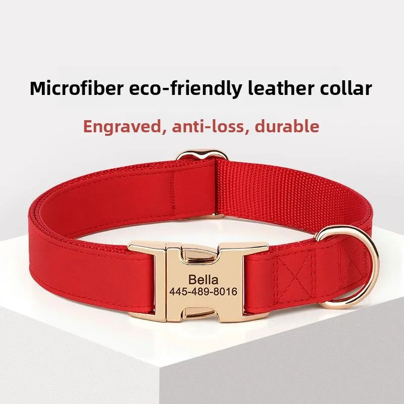 

Pet Dog Collar Small Medium Large Dogs Neck Circle Labrador Retriever French Bulldog Shiba Inu Golden Retriever Tag Leash