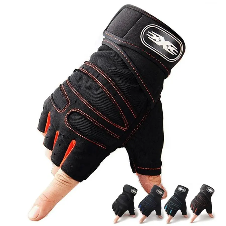 AliExpress cycle zone ﻿Breathable Cycling Gloves MTB Road Bike Cycling Half Finger Gloves for Fitness Heavyweight Training