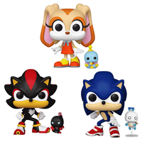 Sonic The Hedgehog Action Figures Cream Metal Sonic Model Toys FUNKO POP Anime Cartoon Figureine Collectible Toys Kids Gifts