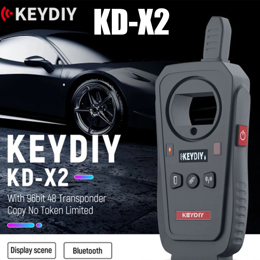 KD-X2 Car Key Programmer Auto Remote Maker Unlocker Key Generator 96bit 48 Transponder Chip Reader Frequency Tester heyDIY KDX2